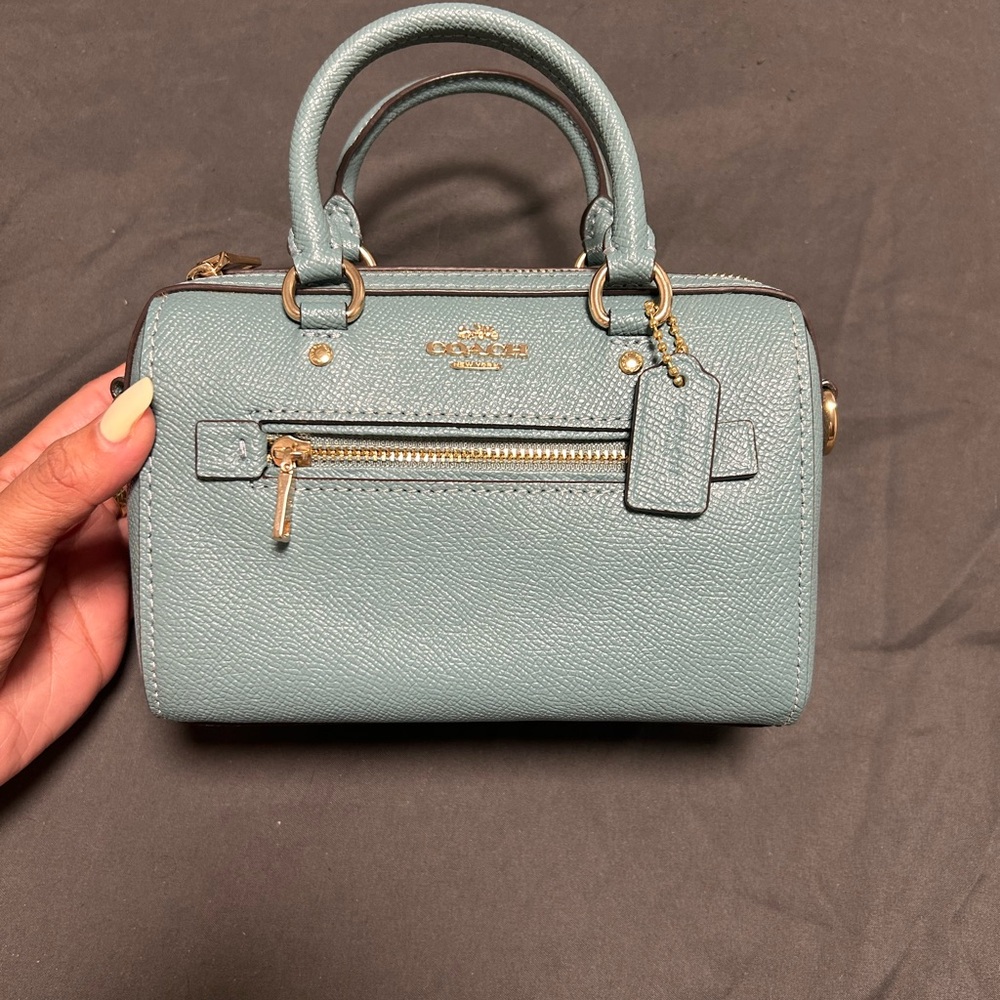 Coach Mini Bag in Soft Blue Leather